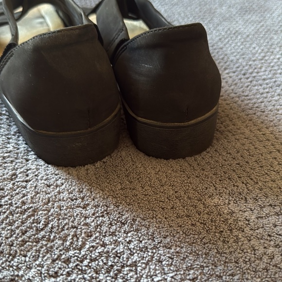 Earth Spirit‎ Black Gelron Cushion Cross Strap Comfort Sandals Size 7.5 - Picture 6 of 11